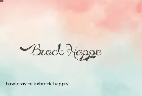 Brock Happe