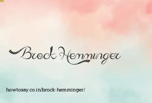 Brock Hemminger