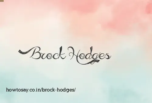 Brock Hodges