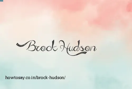 Brock Hudson