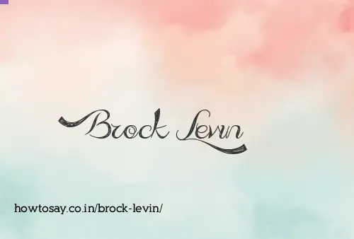 Brock Levin