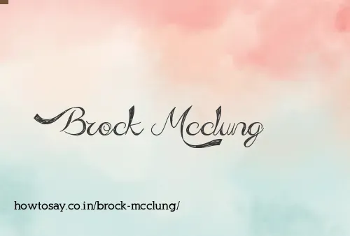 Brock Mcclung