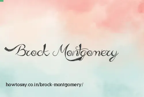 Brock Montgomery