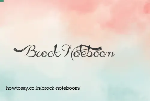 Brock Noteboom