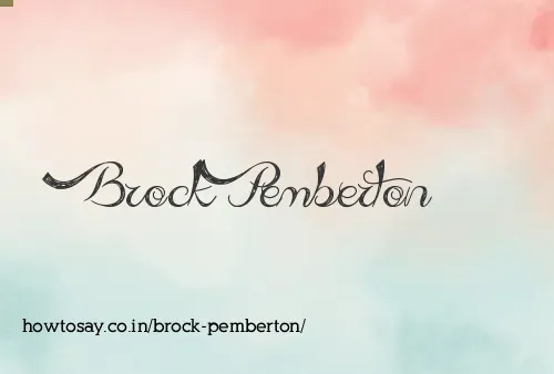 Brock Pemberton