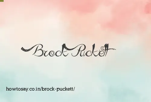 Brock Puckett