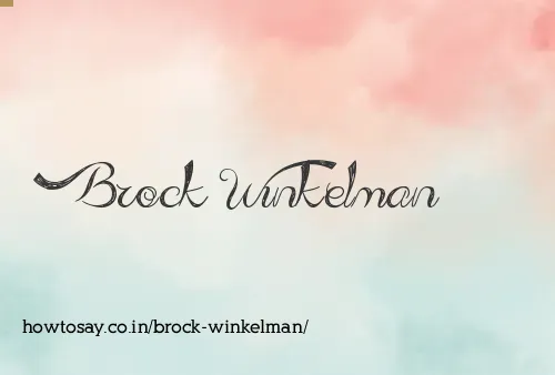 Brock Winkelman