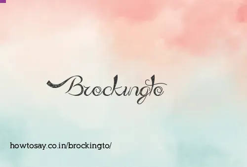 Brockingto