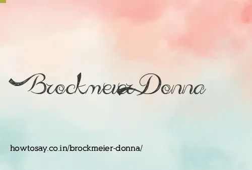Brockmeier Donna