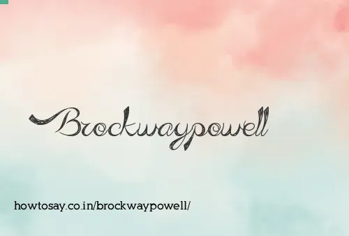 Brockwaypowell
