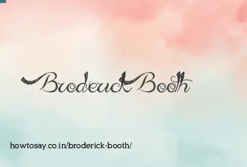 Broderick Booth