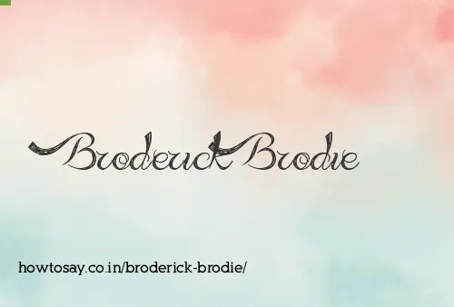 Broderick Brodie