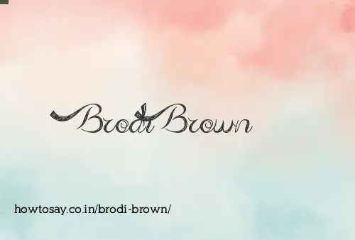 Brodi Brown