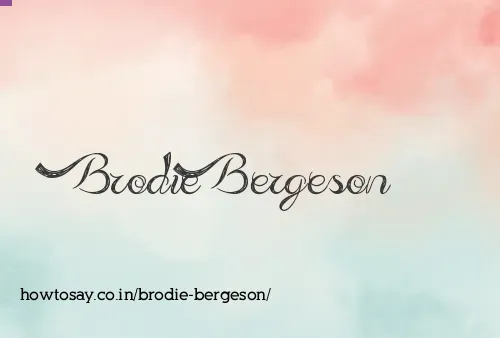 Brodie Bergeson