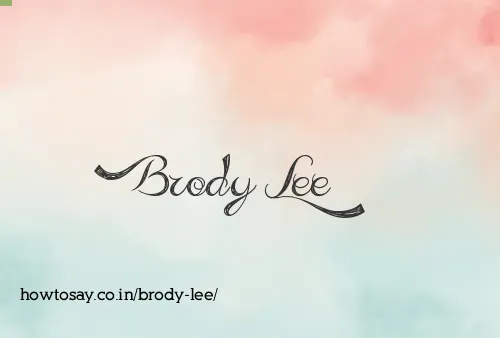 Brody Lee
