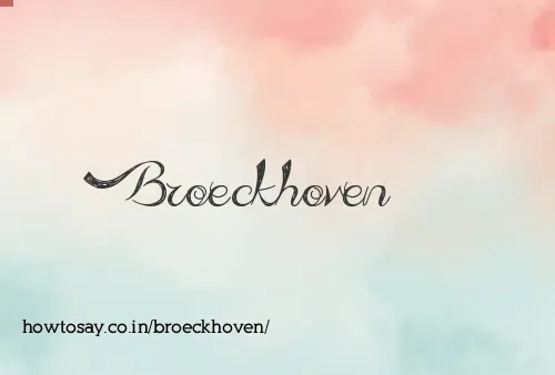 Broeckhoven