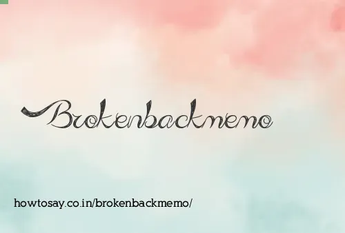 Brokenbackmemo