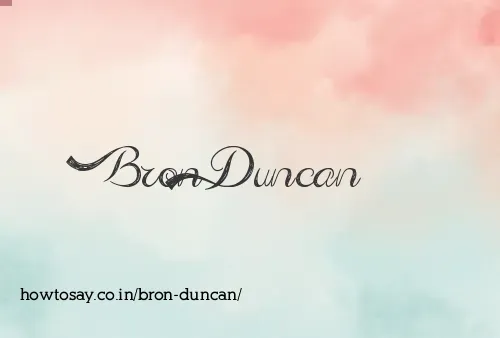 Bron Duncan