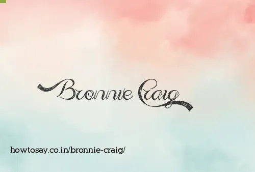 Bronnie Craig