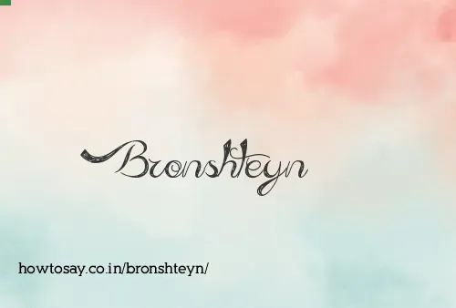 Bronshteyn