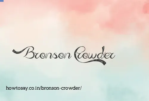 Bronson Crowder