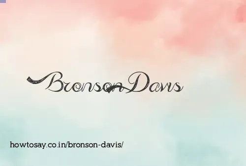Bronson Davis