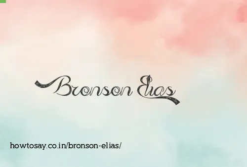 Bronson Elias