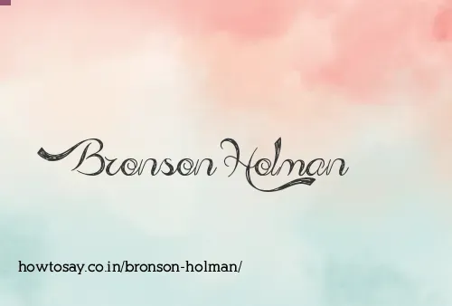 Bronson Holman