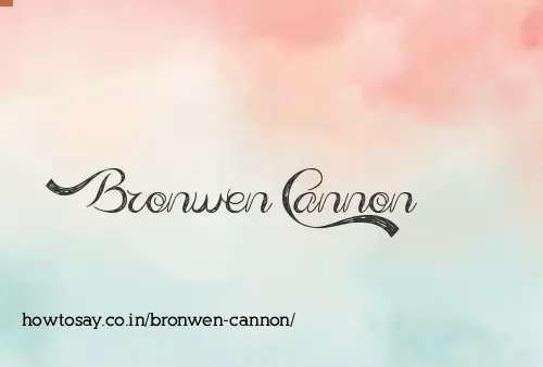 Bronwen Cannon