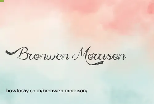 Bronwen Morrison