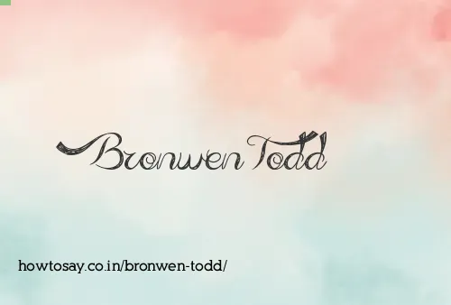 Bronwen Todd