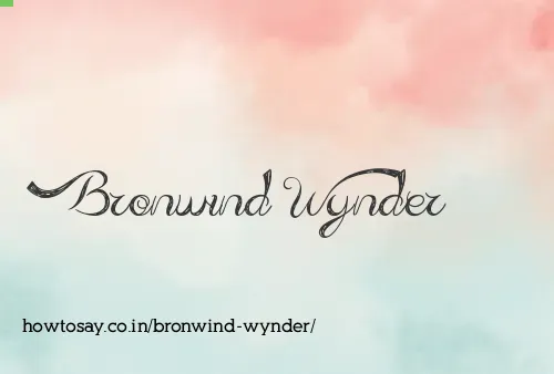 Bronwind Wynder
