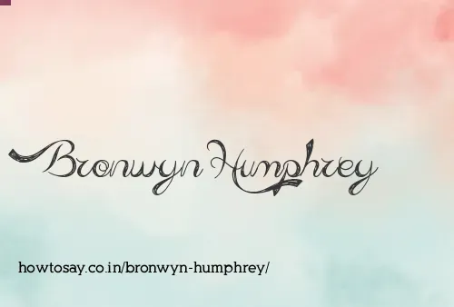 Bronwyn Humphrey