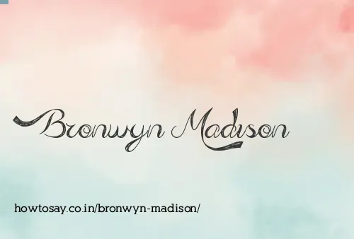 Bronwyn Madison