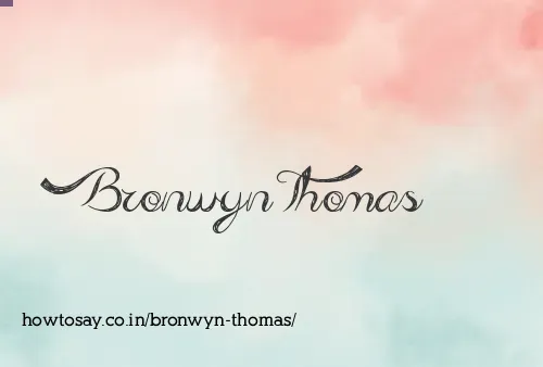 Bronwyn Thomas