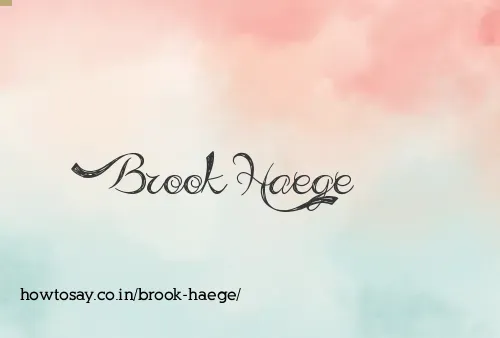 Brook Haege