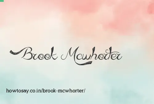 Brook Mcwhorter