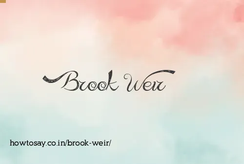 Brook Weir