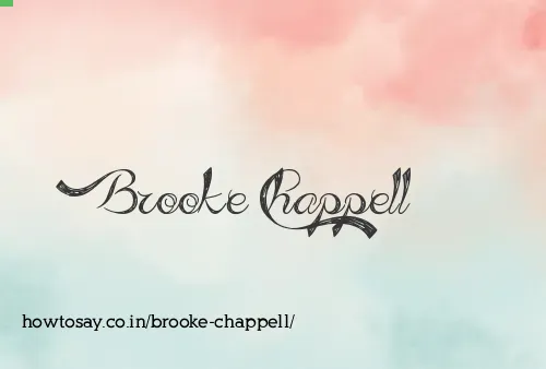 Brooke Chappell