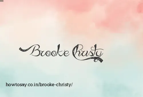 Brooke Christy