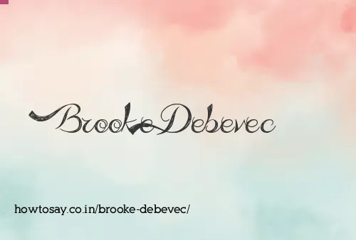 Brooke Debevec