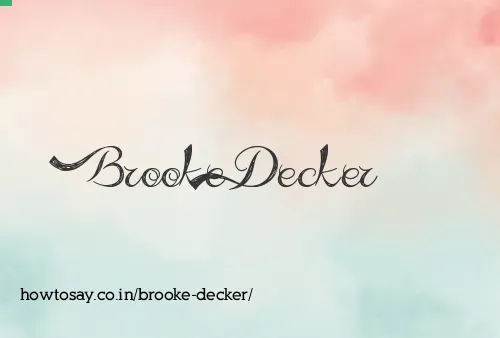 Brooke Decker