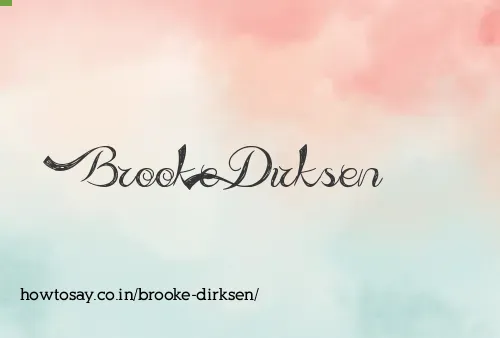 Brooke Dirksen