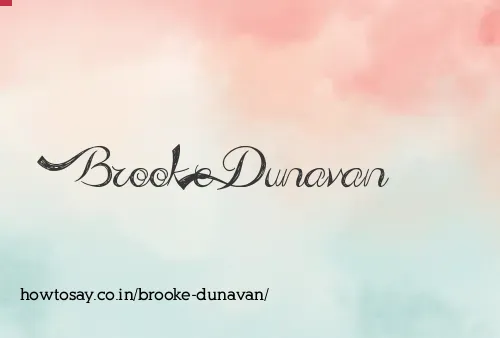 Brooke Dunavan