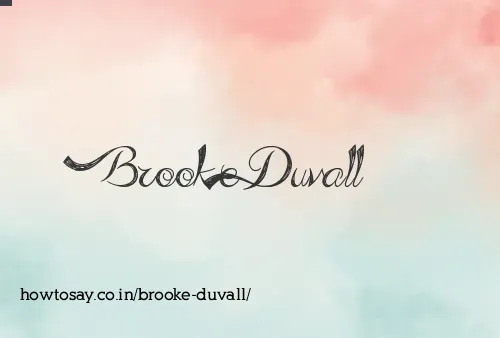 Brooke Duvall
