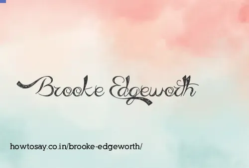 Brooke Edgeworth