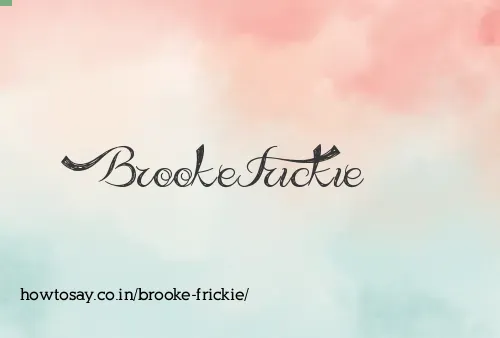 Brooke Frickie