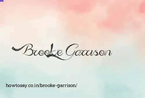 Brooke Garrison