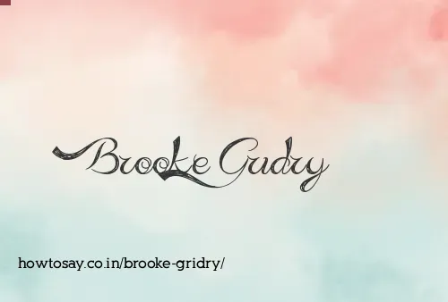 Brooke Gridry