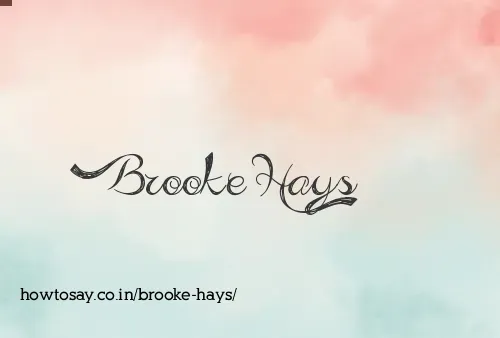 Brooke Hays
